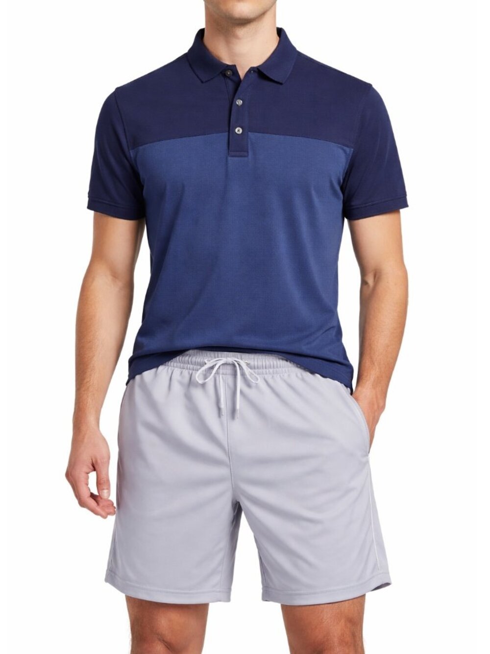 Bolle Shirt Mens LT Blue Polo Jersey Performance Golf Tennis Club Athleisure